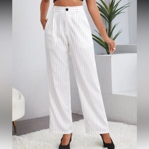 NWOT White Pinstripe Women’s Pants
